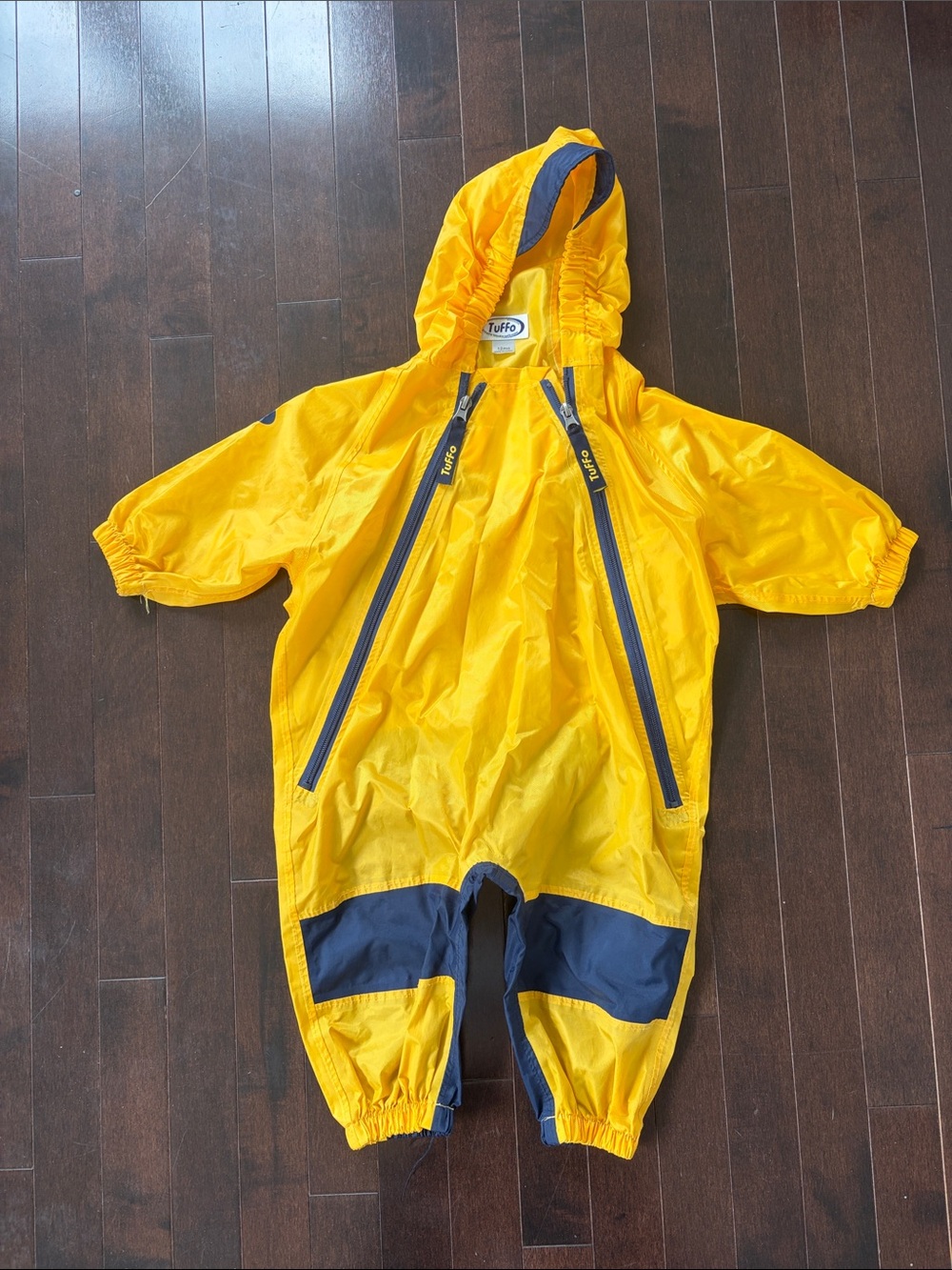 Tuffo Kids Yellow Waterproof Rain Suit with Hood
